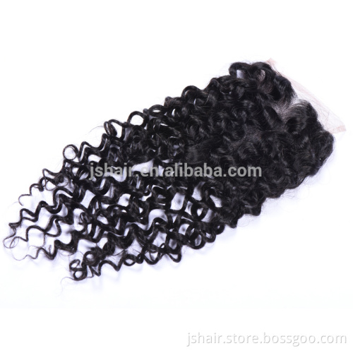 no tangle curly 100% remy human hair clip in full lace closure